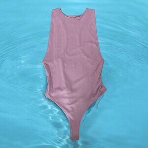 Victoria Sport Bodysuit Size Medium Ribbed One Piece Racerback Victoria's Secret